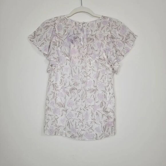 Rebecca Taylor Zadie Fleur Ruffle Sleeve Top - Picture 7 of 14